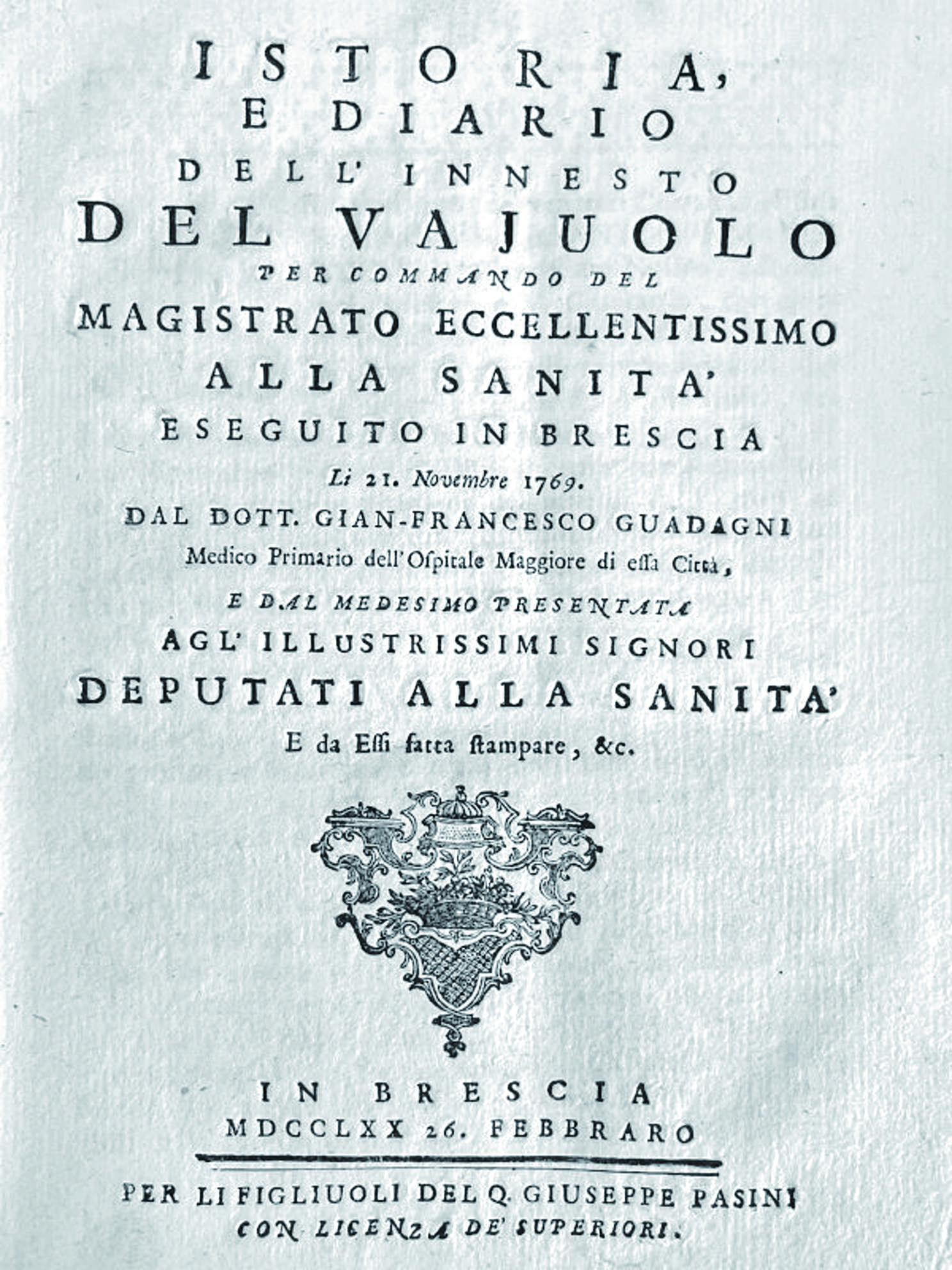 Vaiolo Giovan Francesco Guadagni