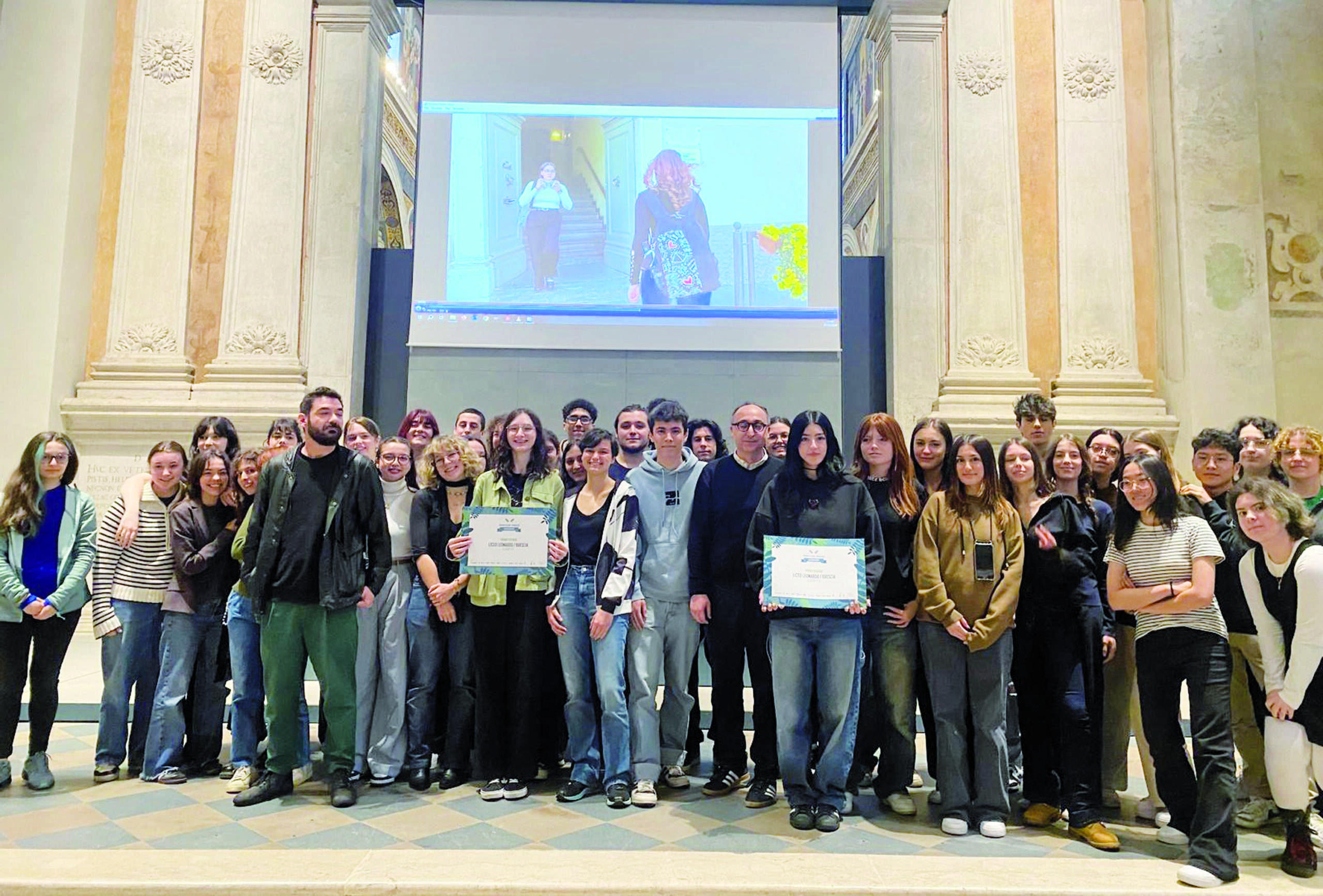 classi Leonardo con Valerio Borgonuovo direttore di LABA