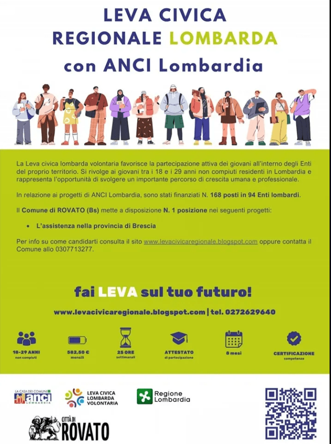 Leva civica volontaria locandina