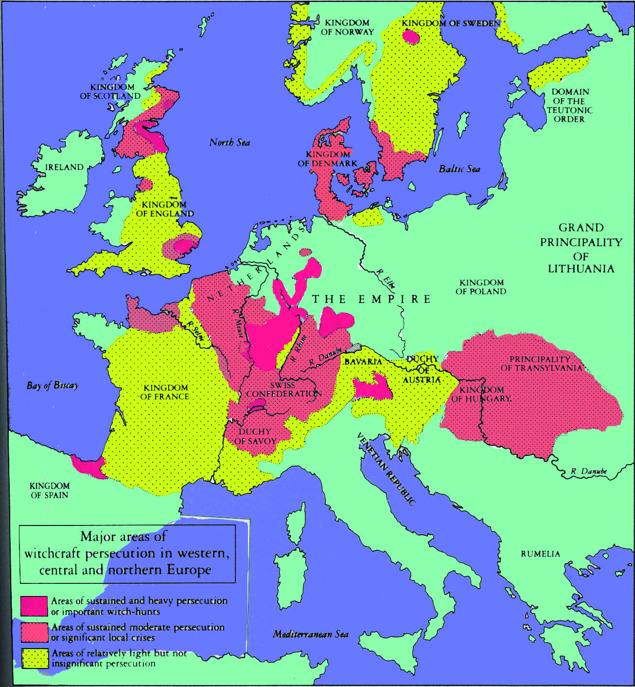 Mappa stima caccia alle streghe